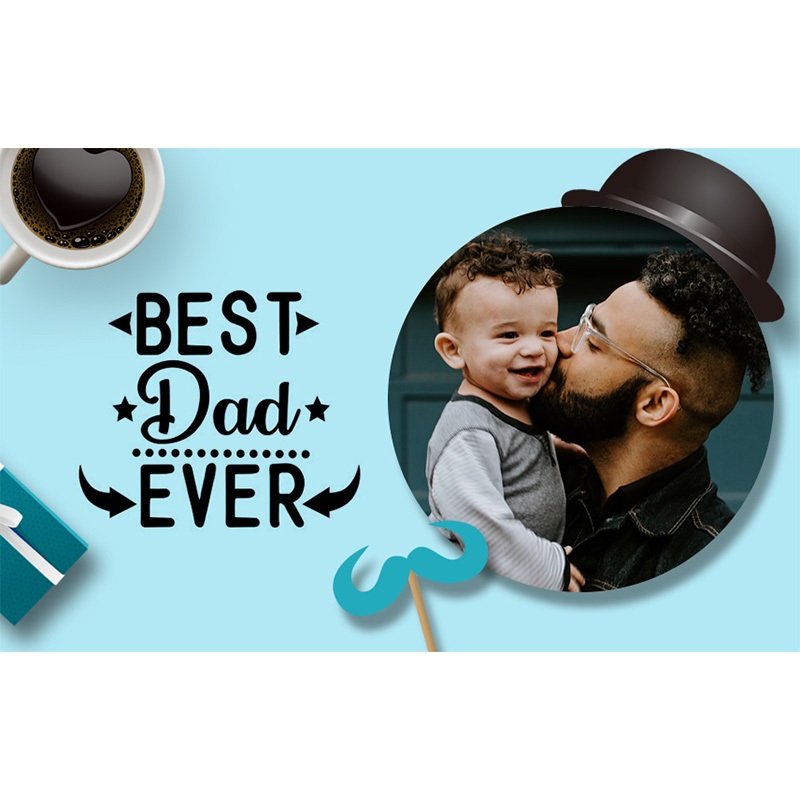 Personalized Photo Wallet Insert Card - Best Dad Ever