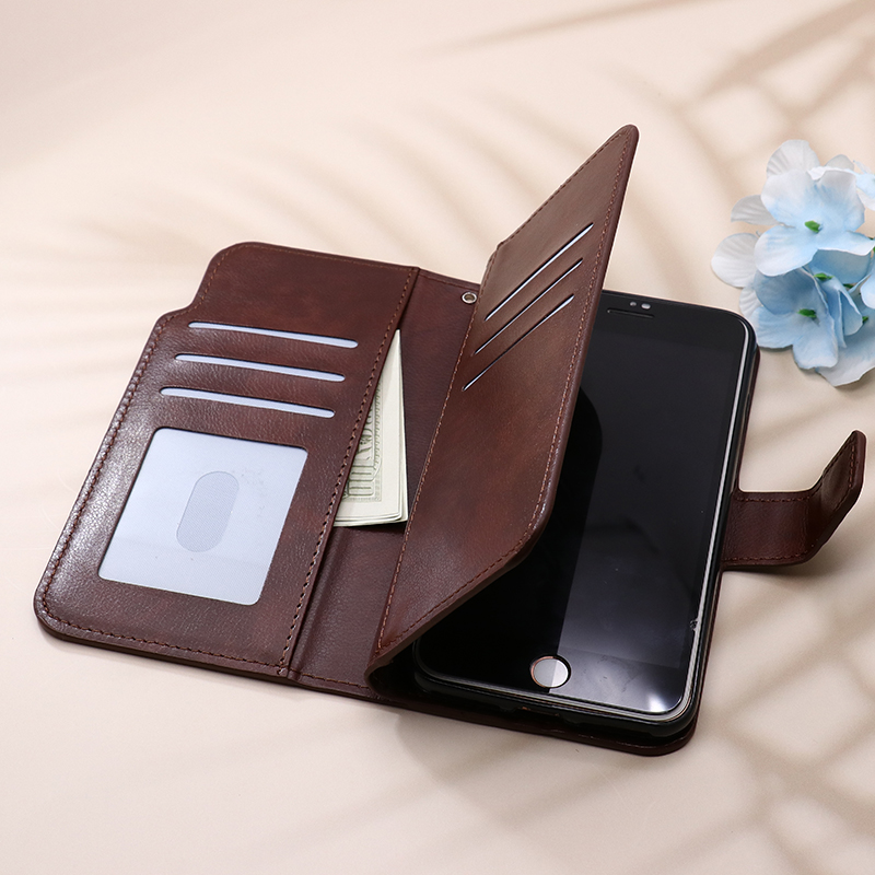 Personalized phone case flip card wallet