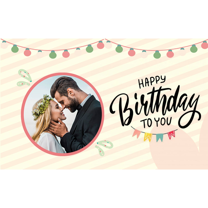 Personalized Photo Wallet Insert Card - Happy Birthday 02