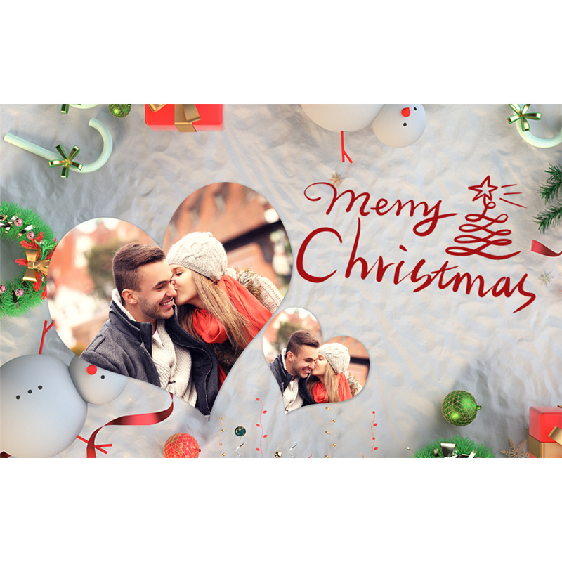 Personalized Photo Wallet Insert Card - Merry Christmas