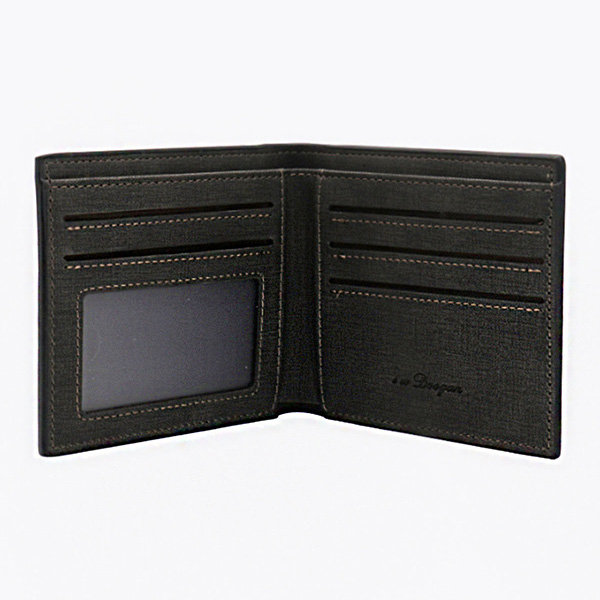 Double-Side Photo Men's Black Wallet
