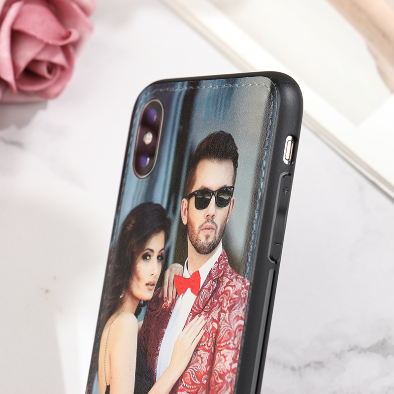 Personalized Photo Genuine Leather Phone Case