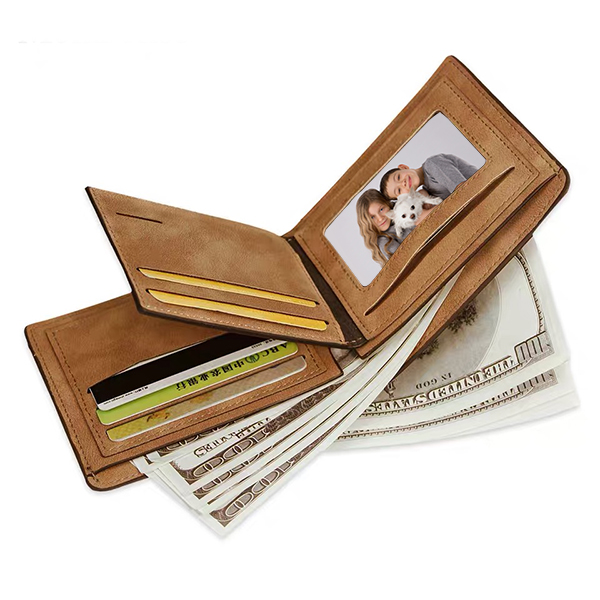 Personalized Photo Men's Wallet Soft Leather